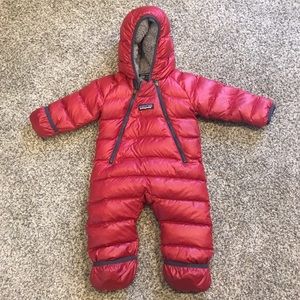 Patagonia baby snowsuit